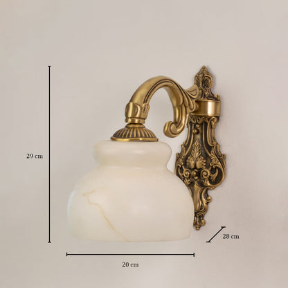 Baroque Vintage Wall Lamp dimensions
