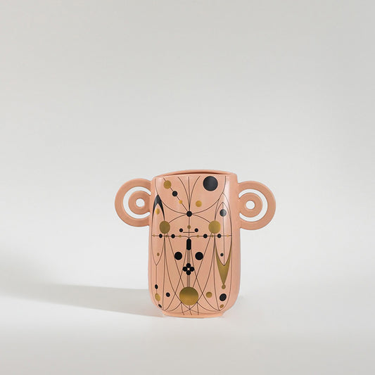 Barrit Ceramic Flower Vase - Peach