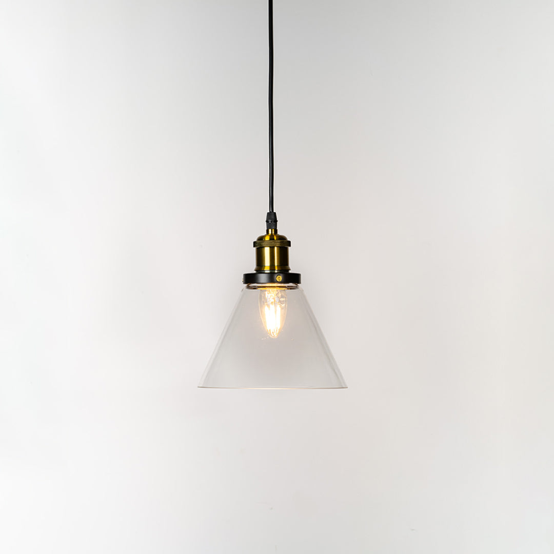 Bell Glass Pendant Light - Transparent