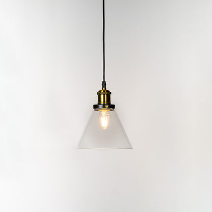 Bell Glass Pendant Light - Transparent
