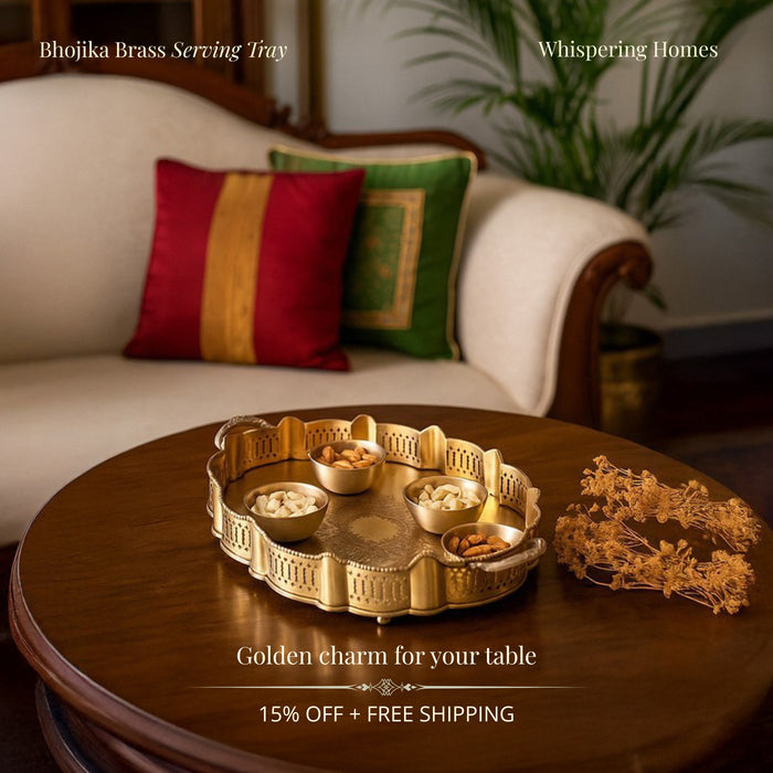 Bhojika Brass Serving Tray
