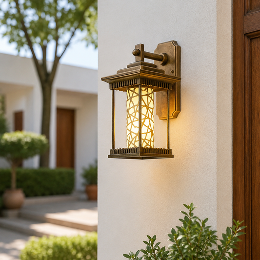 Bird Mesh Outdoor Wall Light