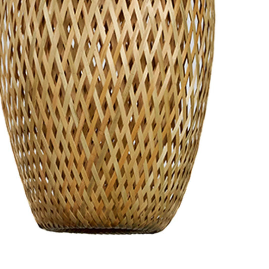 Braided Bamboo Pendant Lamp