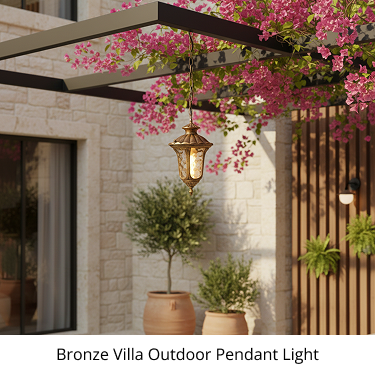 Bronze Villa Outdoor Pendant Light