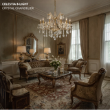 Celestia 8-Light Crystal Chandelier