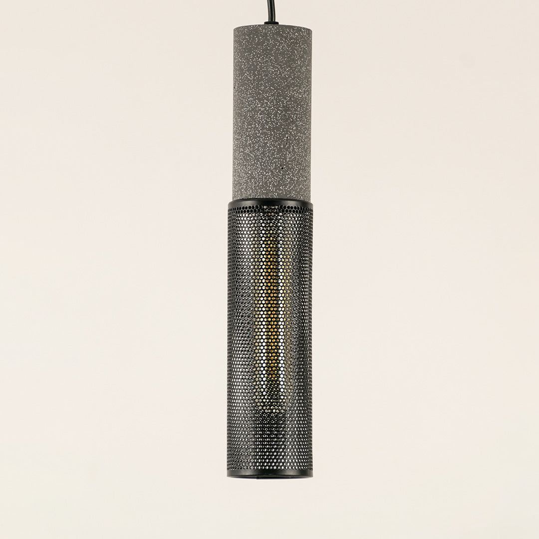 Cement Industrial Style Pendant Lamp - Grey