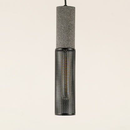 Cement Industrial Style Pendant Lamp - Grey