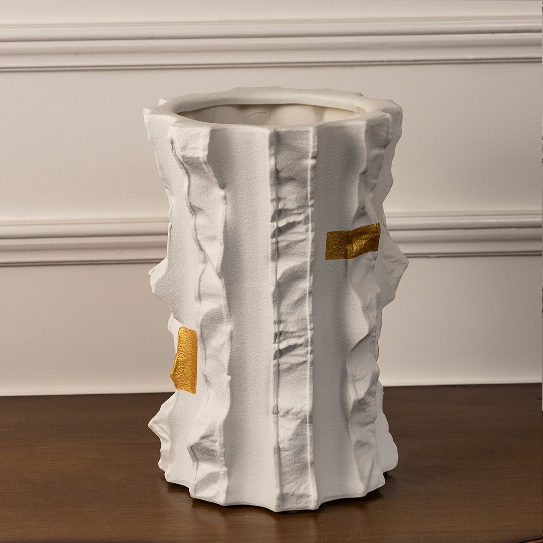 Ceramic Table Vase - White