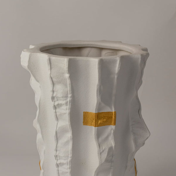 Ceramic Table Vase - White