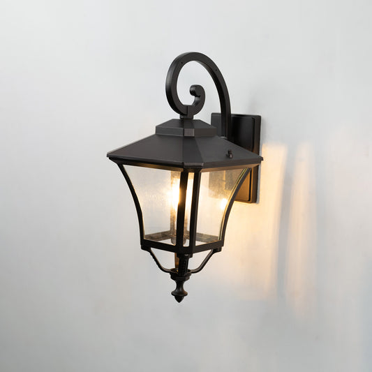 Chamber Downward Outdoor Wall Light - Dark Brown