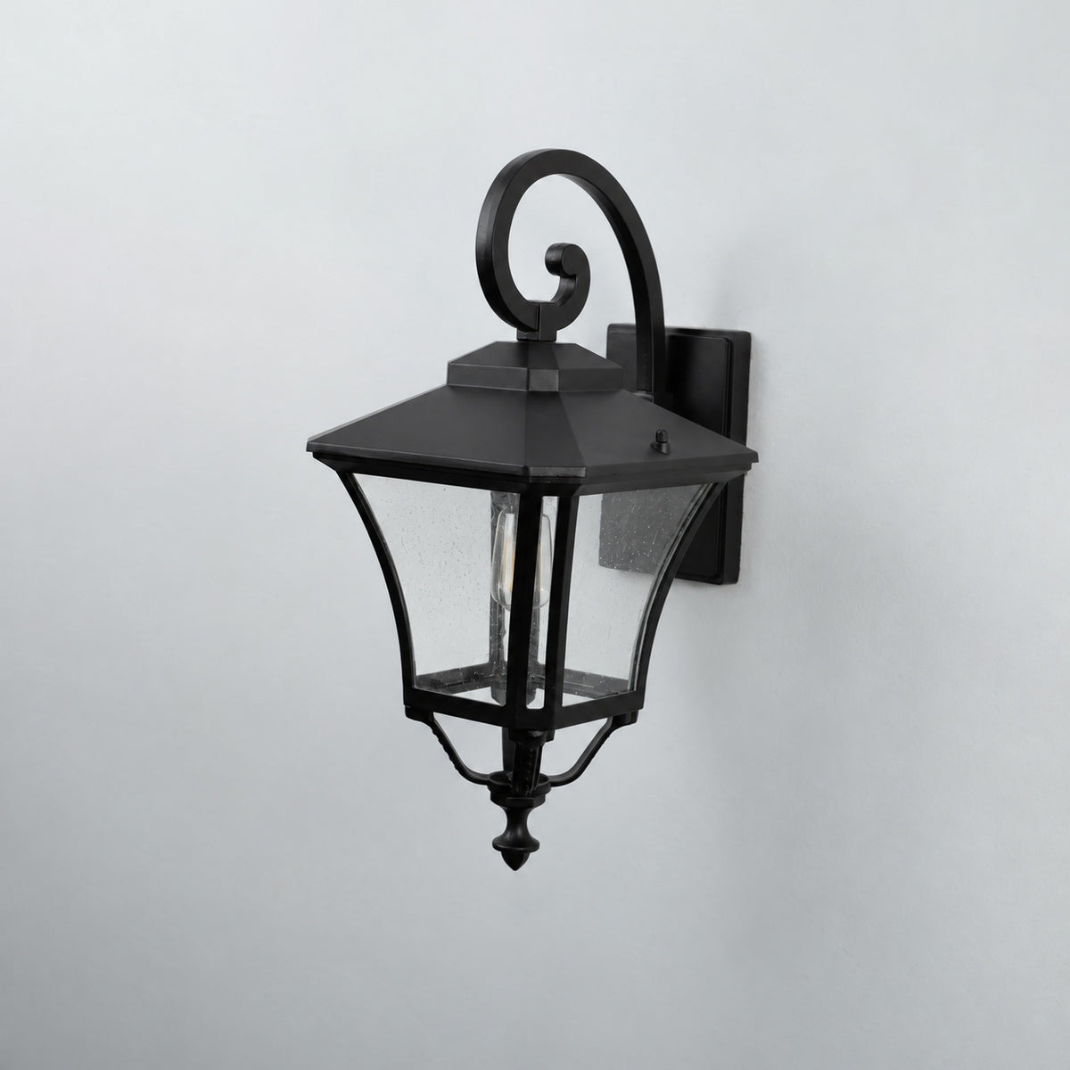 Chamber Downward Outdoor Wall Light - Dark Brown