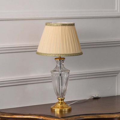 Checker Glass Vintage Table Lamp