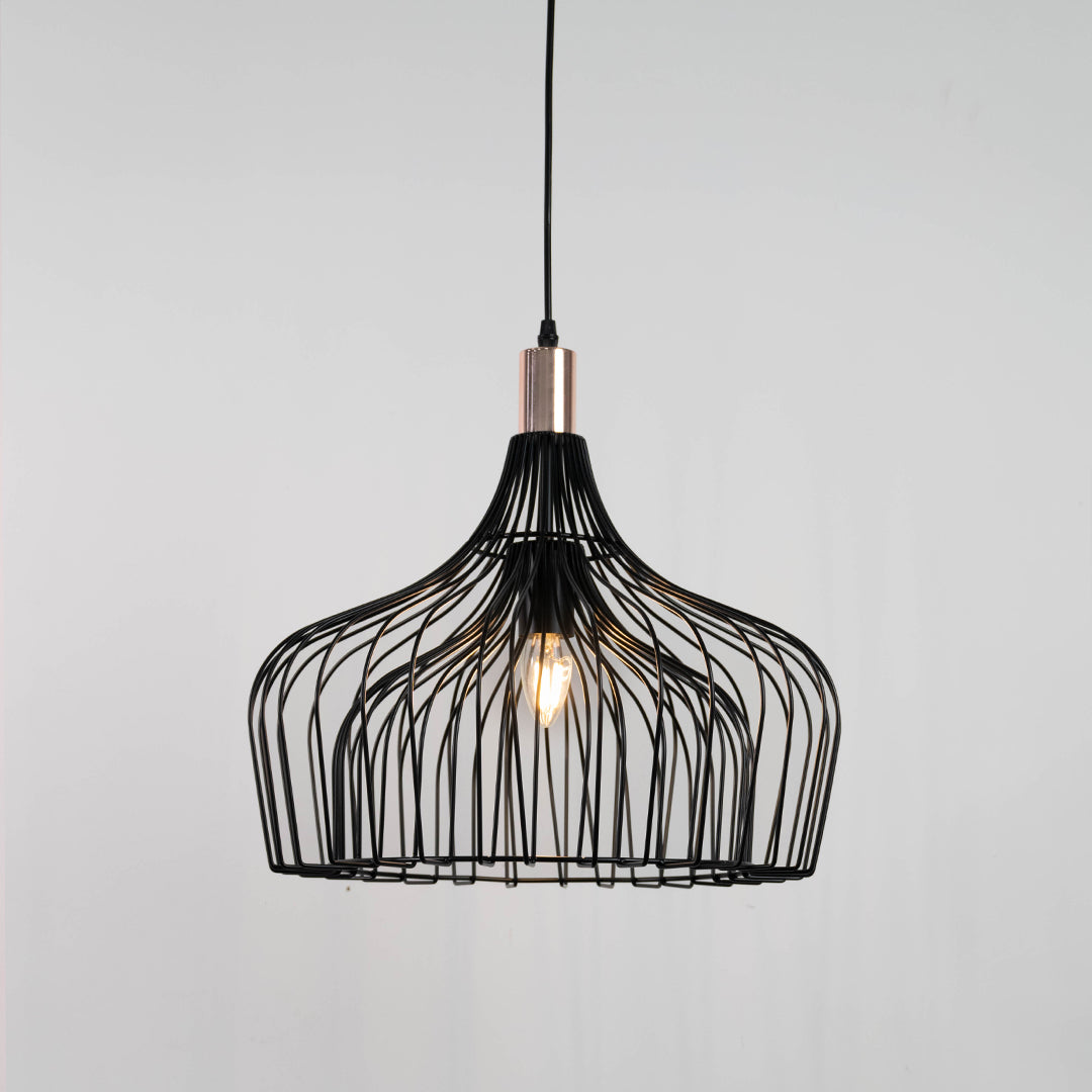 Chic Rays Black Metal Hanging Pendant Lamp