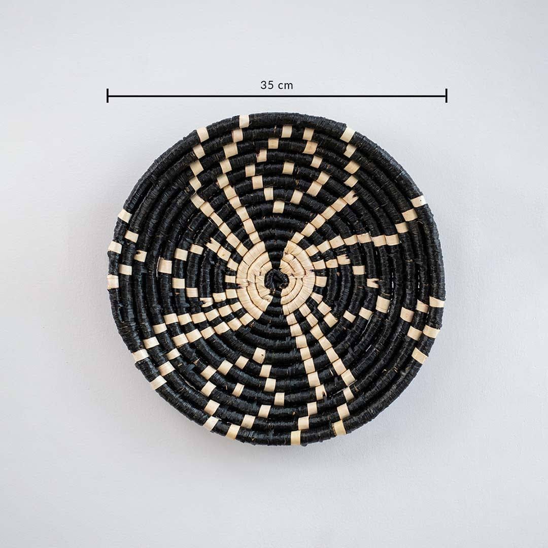 Midnight Bloom Sabai Wall Basket - Style B
