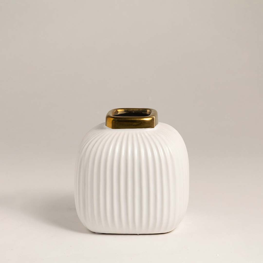 Cleo Vase - White