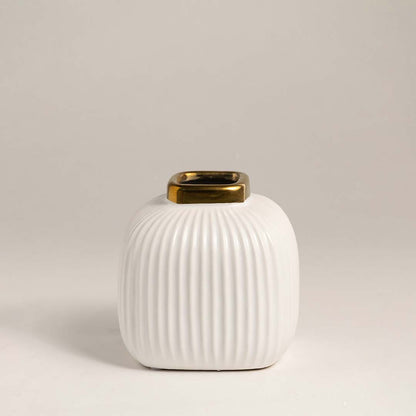 Cleo Vase - White
