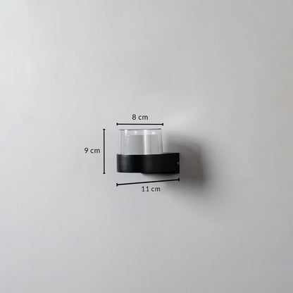 Wall light dimension image showing 9 cm height 11 cm depth and 8 cm width ideal for compact elegant lighting solutions.