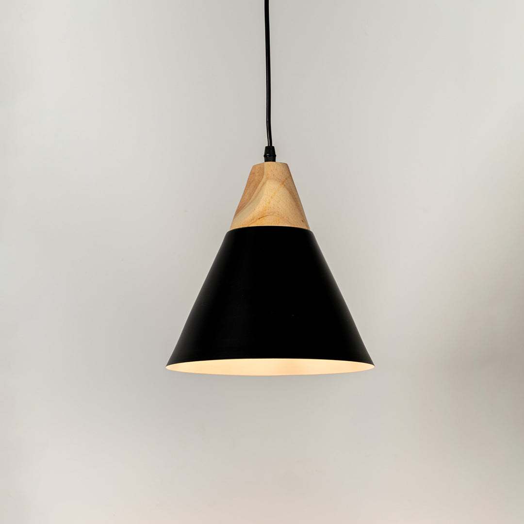 Cone Pendant Light - Black