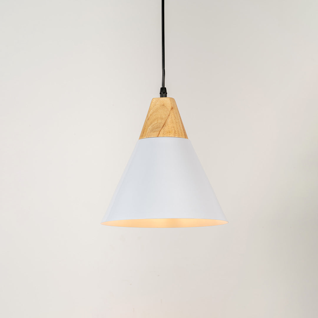 Cone Pendant Light - White