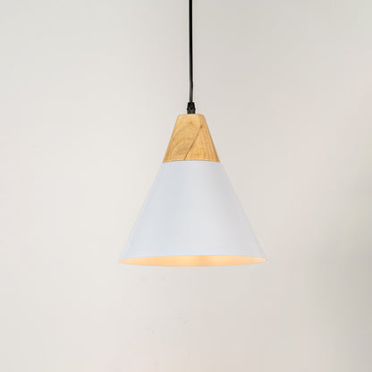 Cone Pendant Light - White