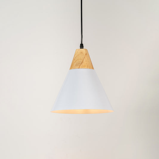 Cone Pendant Light - White