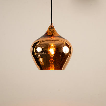 Contemporary Style Glass Pendant Light - Small