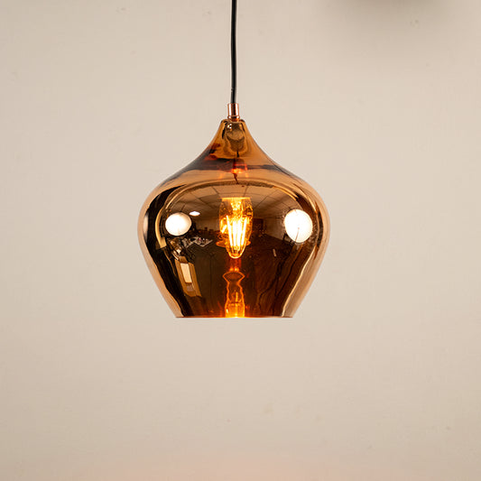 Contemporary Style Glass Pendant Light - Small