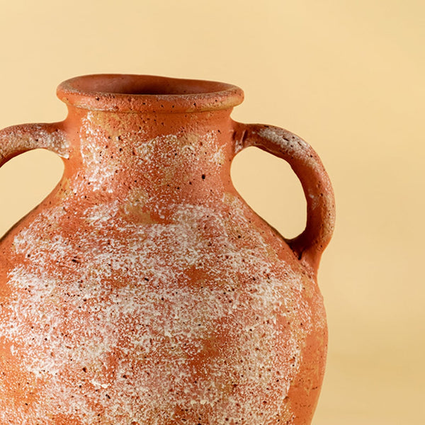 Crackled Terracotta Vase Medium