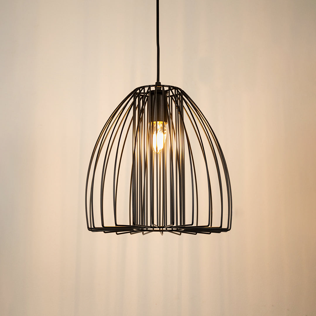 Cranbrook Geometric Pendant Light - Black