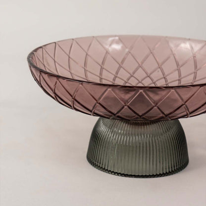 Crissy Modern Glass Centerpiece Tray