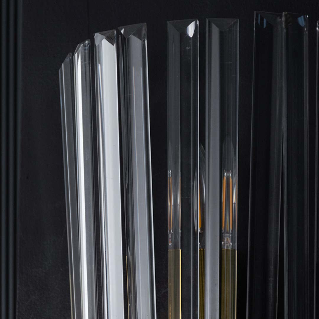 Luxury Royal Crystal Glass Modern Gold Metal Wall Sconce