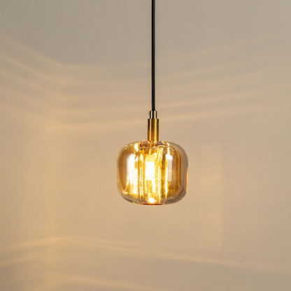 Cubie Globe Pendant Light - Amber