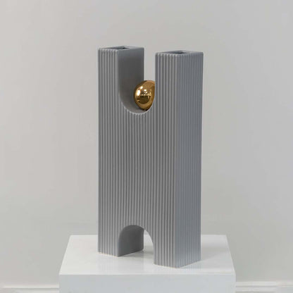 Darya Deco Vase - Grey