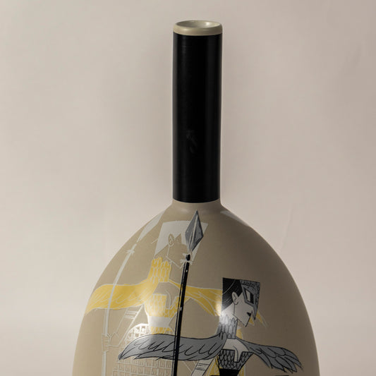 Decanter Style Ceramic Vase