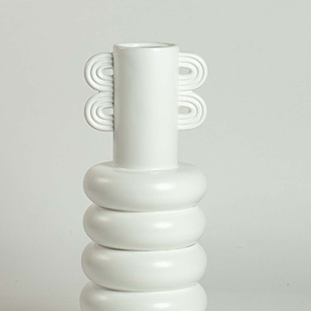 Deniz Deco Vase - White