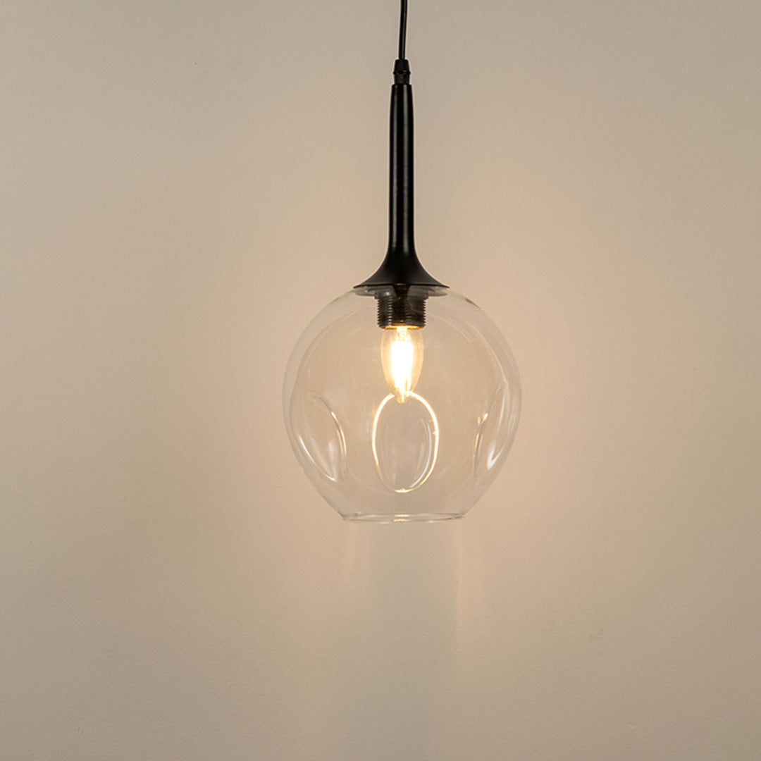 Dimple Glass Pendant Light - Clear