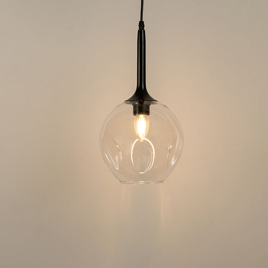 Dimple Glass Pendant Light - Clear