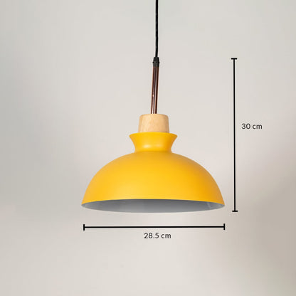 Dome Pendant Lamp - Yellow Dimensions