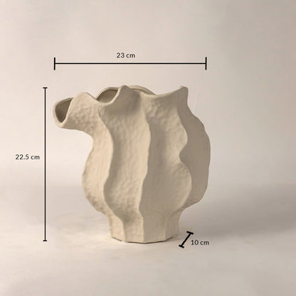 Doof White Table Ceramic Vase