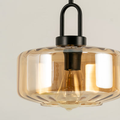 Dragon Fly Glass Pendant Lamp - Amber