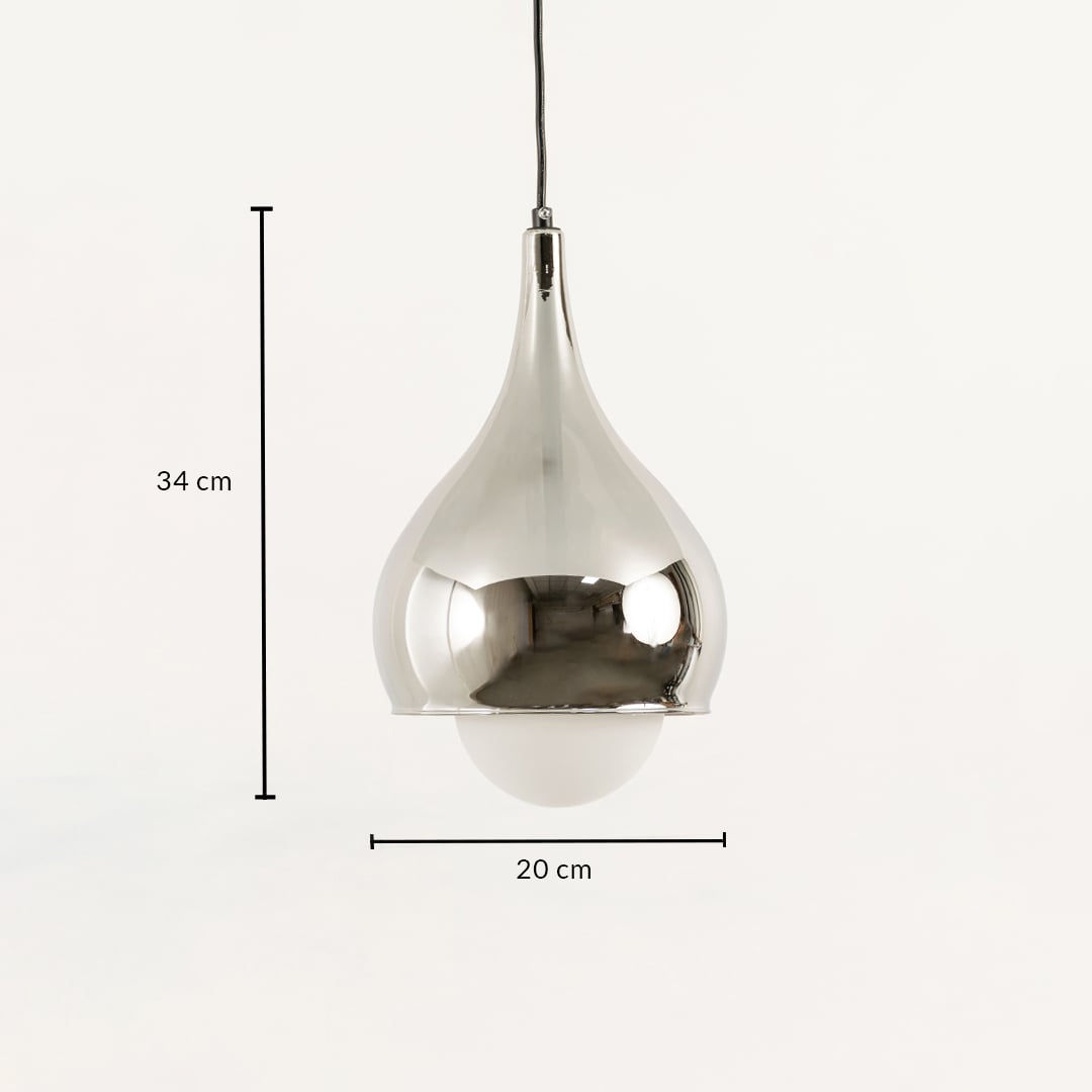 Droplet Glass Pendant Light Dimensions