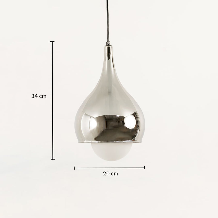 Droplet Glass Pendant Light Dimensions