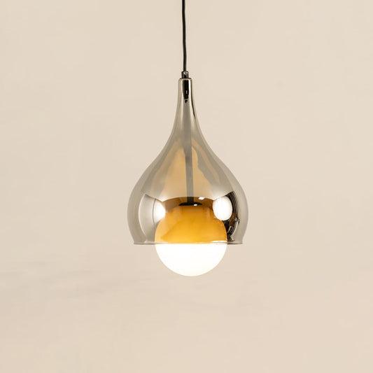 Droplet Glass Pendant Light On White Background