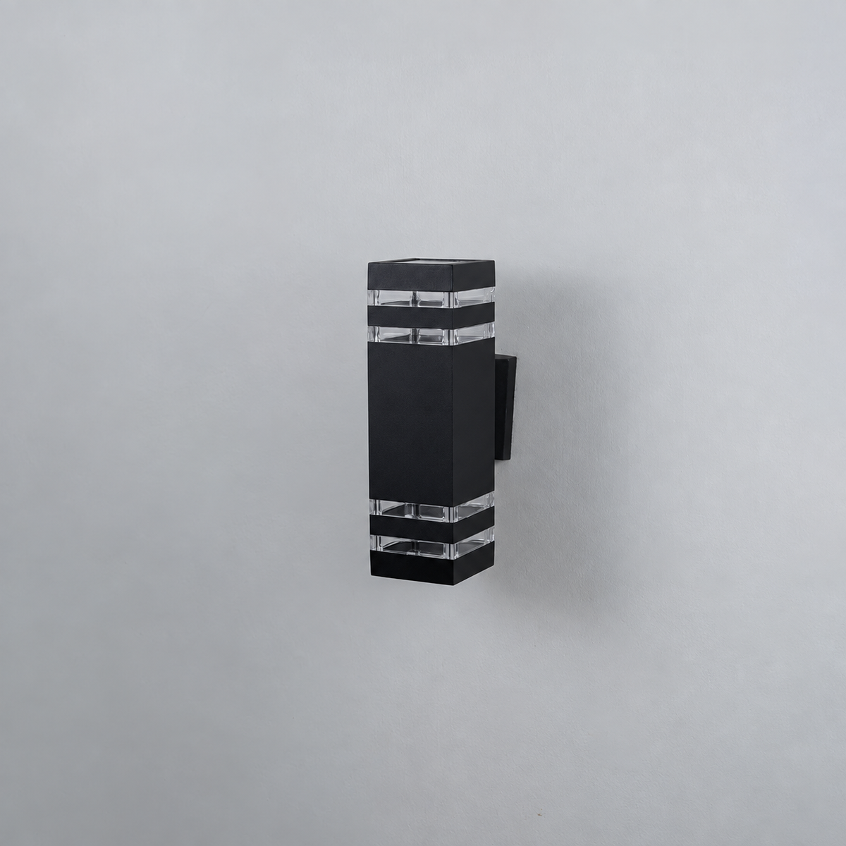 Dual Outdoor Wall Light - Black