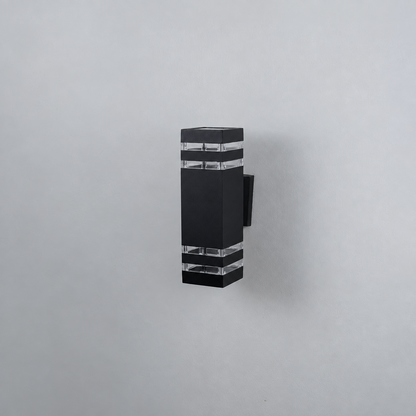 Dual Outdoor Wall Light - Black