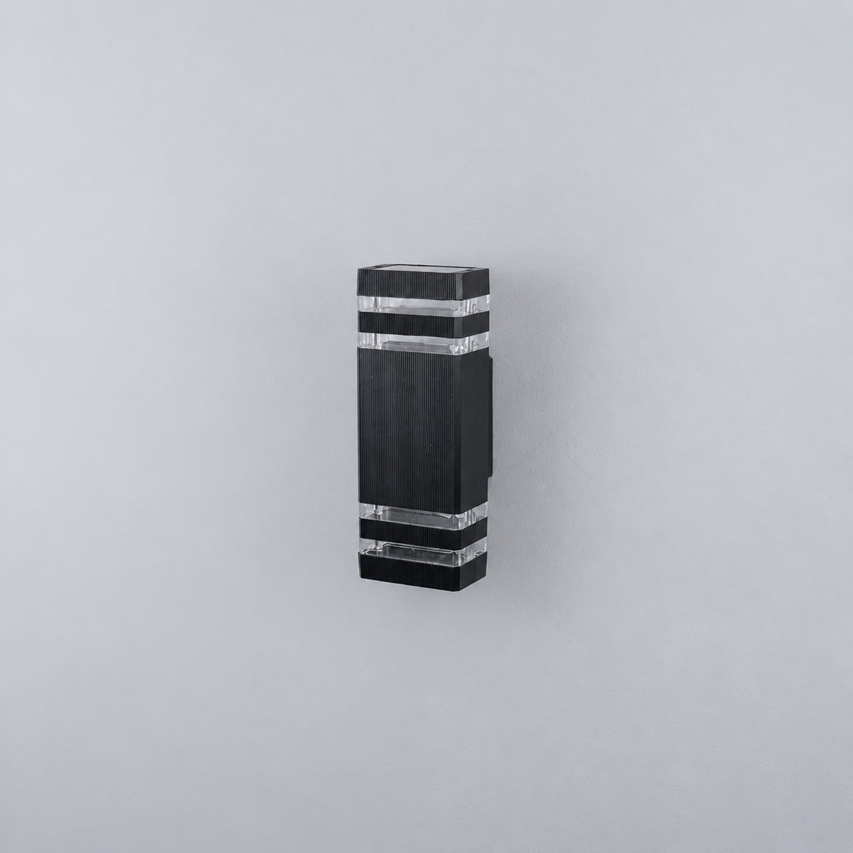 Dual Up & Down Wall Light - Black