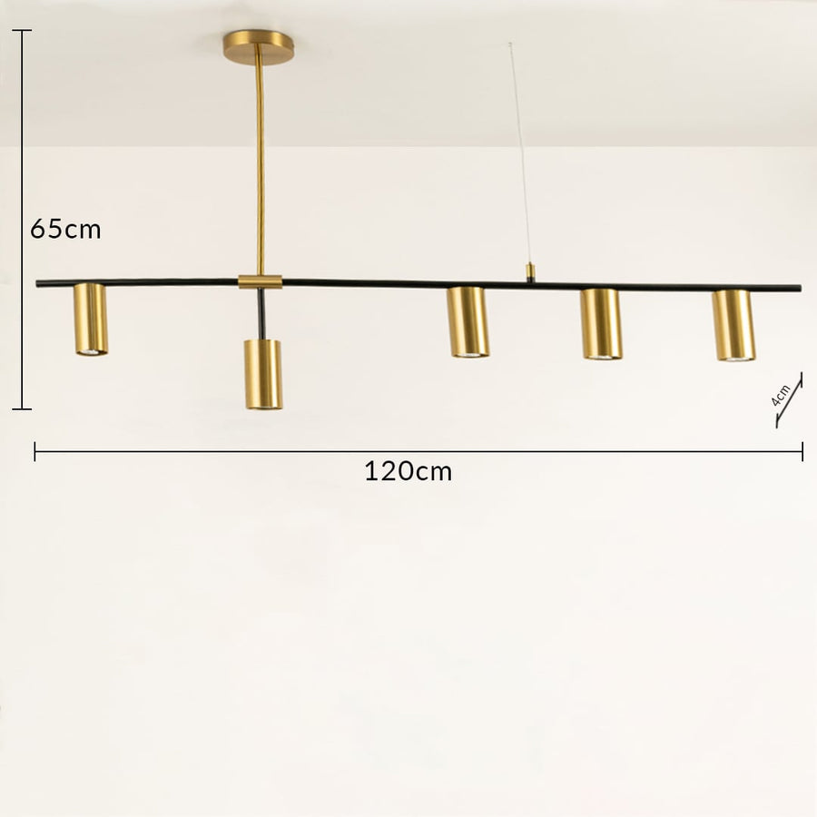 Designer chandelier measuring 120 cm in width and 65 cm in height ideal for dining rooms and contemporary interior decor lighting.