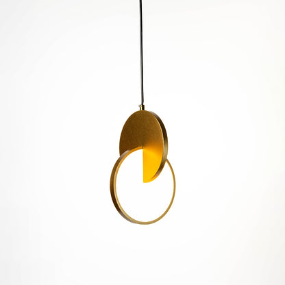Eclipse Pendant 2 Piece Light - Gold