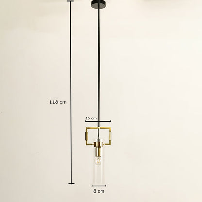 A geometric gold pendant light with a height of 120 cm ideal for modern LED chandelier lighting and stylish contemporary interior décor settings.