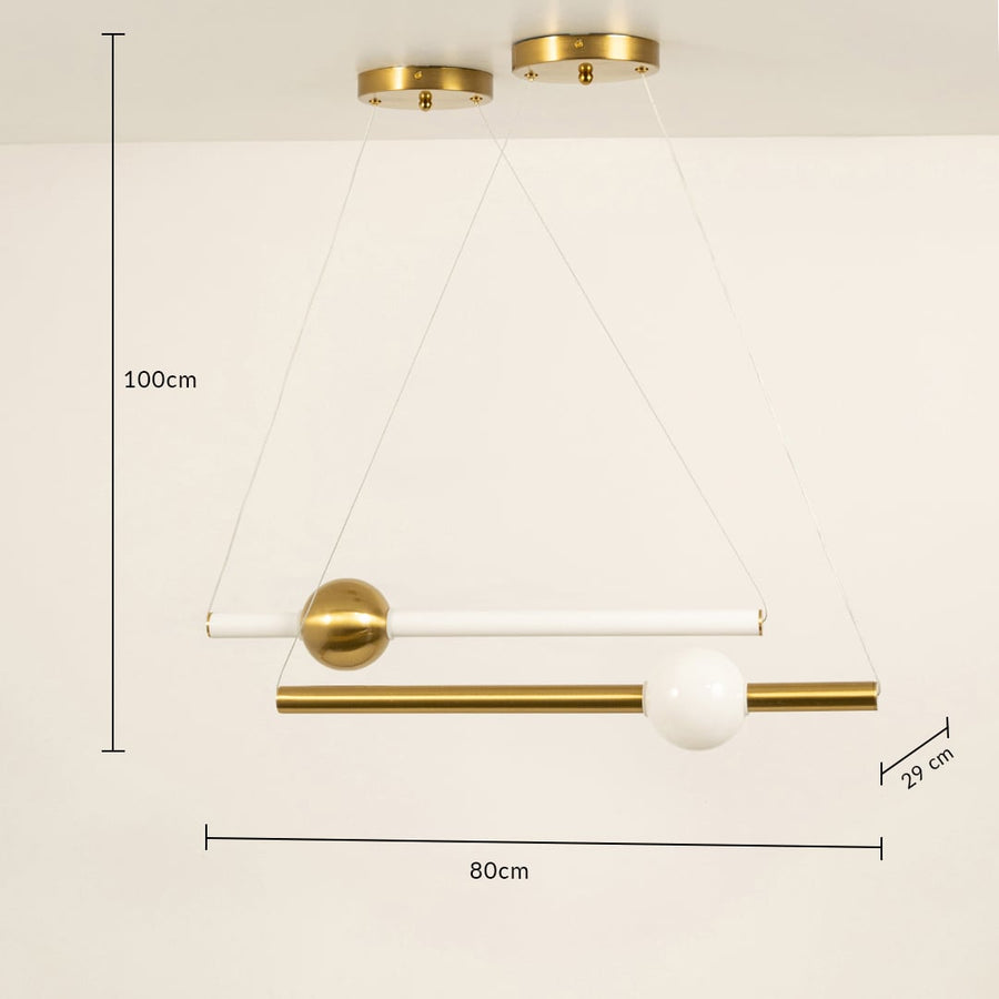 Edwin Linear Ceiling Pendant Light  Dimension
